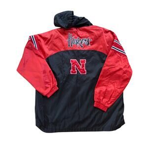 Y2K Nebraska Cornhuskers Windbreaker Jacket Carl Banks